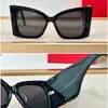 Blaze Cat Eye Women Designer Sunglasses M119 큰 아세테이트 프레임 나일론 렌즈 넓은 사원 금 100% UV 보호 고급 여성 선글라스 OCCHIALI DA SOLE DA DONNA