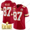 15 Patrick Mahomes 87 Travis Kelce Kansas 2024 Süper Kaseler "Şefler" Jersey Rashee Pirinç Nick Bolton Kadarius Toney Creed Humphrey Chris Jones City