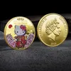 Arts and Crafts Foreign trade commemorative coins, three-dimensional relief, color printing, gold and silver plated metal commemorative coins