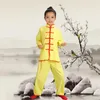 Stage Wear Enfants Wushu Costume Jeunes Vêtements à manches courtes et étudiants Tai Chi Performance Vêtements