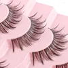 Faux cils demi-cils Eey 7 paires de fausses tiges transparentes naturelles longues réutilisables M32