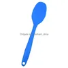 Spoons Sile Kitchen Bakeware Utencil And Scoop Cooking Tools Utensils Drop Delivery Home Garden Dining Bar Flatware Dhwtj