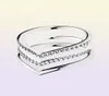 New 925 Sterling Silver Wish Ring Stack Ring with Cz Stone Fit Jewelry Engagement Wedding Lovers Fashion Ring7553063