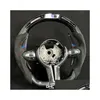 Other Interior Accessories Real Carbon Fiber Steering Wheel For F20 F22 F23 F30 F32 F33 F36 F45 F87 F80 F82 F83 F15 F34 Led Performanc Dh4Kv