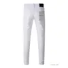 Designer Jeans Purple Brand Jeans High Street White 9024 Men's Jeans Fashion Brand Purple Jeans 7968