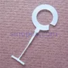 STD Tag Gun Ring Pins 15 mm Kleidungsetikett Tag Kreis J Hakenstift Kappe Schal Stoffmuster Socke Plüsch Rack Draht Display Kleiderbügel1215e