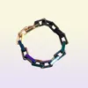Designer bracelets Jewelry Link Chain Fashion bangle women teen girls Bamboo bracelet Retro dazzle orange Rainbow colors Blue plat1902834