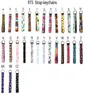 Bracelet en néoprène Fobs porte-clés sac de badminton porte-clés coloré imprimé poignet clé ceinture sangle léopard lanière porte-clés 8857410