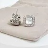 Luksusowe kolczyki biżuterii 925 Kolczyki szterlingowe klasyki kablowe w srebrze z ametystą i piwowatą jubilery