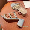 2024 Designer Sandal High Heel Luxury Leather Women Sandals Slingback Pumpar Ladies Sexy High Heels