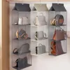 DOZZLOR Handtaschen-Hänge-Organizer, Hänge-Garderoben-Organizer, dreidimensionale Aufbewahrungstasche, Handtasche für Schrank1236k