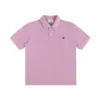 T-shirt da uomo Summer Polo Shirt Abbigliamento ammoduto in pausa e casual Amore ricamato Y2K Simple American American 12 Color Larca dimensioni