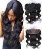 Brazilian Hair Body Wave Lace Frontal Closure Silk Base Top 13x4 Lace Frontal Human Hair Extensions With Baby Hair9917617