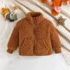 Jackets Kids Baby Warm Girls Boys Cartoon Winter Fleece Sweatshirt Coats Little Long Coat Girl Light Jacket