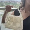 Beautifully woven shell pearl purse stylish purse handmade beaded purse lady travel handbag wedding party dinner bag 240126