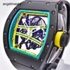 RM Wrist Watch Pilot Watch RMWatches Wristwatch RM61-01 Men's Series Yohan Blake Runway Black Ceramic Men's Watch