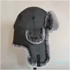 Bérets Bérets Adulte Bomber Chapeau Hiver Fausse Fourrure Russe Épais Chaud Casquettes Avec OreillettesBérets