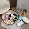 Cosmetic Bags & Cases Luxury Series Beige Square Cosmetic Bag Dressing Desktop Organizer Boxed Explosion