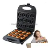 Bakken Gebak Gereedschappen Bakgereedschappen Minnut Hine Mtifunction Elektrische Grill Maker Voor Desserts Non Stick Draagbare Brood Donut Drop De Dh0Sh