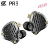 Auricolari per telefoni cellulari NUOVO KZ PR3 In Ear HiFi 13.2MM Driver planare Bass Monitor Auricolari Cuffie cablate PR2 PR1 YQ240219