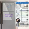 Adesivi magnetici per frigorifero Calendario settimanale in acrilico trasparente Programma magnetico Lavagna riutilizzabile Widget per menu messaggi frigorifero 240219