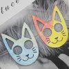 Chocolate Decorated Cat Refers to Tiger Silicone Mold Head Shape Key Chain Baking Sugar Turning P1292 EO7G