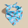 Vêtements pour chiens Bandanas réglables Mignon motif de carotte Bavoirs Costume de collier de chat