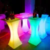 Nouvelle table de cocktail lumineuse LED rechargeable table de bar LED lumineuse étanche illuminée table basse bar kTV disco party supply A2401