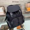 Designer's Mens Black Backpacks Nylon School Bags Medium Satchels Shoulder Bag Large Capacity Students Backpack Interior Pockets Preppy style Top