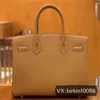 Tas Bk Tote Volledig met de hand gestikt Origineel Fabriek Epsom Palm Leren handtas Bk30 Luxe Leer Dames Goud Bruin