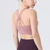 Abbigliamento da palestra Intimo da donna Reggiseno da yoga Canotte Supporto leggero Reggiseno sportivo Fitness Lingerie Reggiseno da allenamento traspirante U Back Gilet sexy con coppe rimovibili