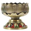 Ljushållare 2 Count Metal Ghee Lamp Holder Desktop Decor Cup Paraffin Zinklegering Zen