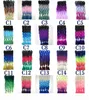 Ombre Synthétique Tressage Extensions de Cheveux Pliés 24 Pouce 100g Ombre Kanekalon Trois Tons Colorés Crochet Synthétique Jumbo Tressage H6828431