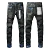 Jeans viola Mens Denim Pans Designer Jean Black Pan Alta qualità Viola Marchio Distressed Nero Strappato Biker Sreewear Casual Designers Joggers 8