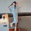 Clothing Sets Summer Teen Girls Children Fashion Letter Tops Long Skirt 2Pcs Outfits Kids Suits 5 6 7 8 9 10 11 12 13 14 Years