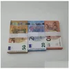 Autres fournitures de fête festives Fake Money Banknote 10 20 50 100 200 500 Euros Réaliste Toy Bar Props Copie Monnaie Film Faux-Bille Dhokh