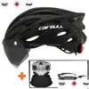 Bisiklet kaskları tralight güvenlik kask açık motosiklet bisiklet arka lambası çıkarılabilir lens vizör dağ yol bisiklet damla dağıtım dhc67