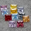 Loose Gemstones Colors Princess Cut Moissanite Stones VVS1 Passed Diamond Tester With GRA Report