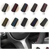 Capas de volante Ers Carro personalizado Er Anti-Slip Couro perfurado para M Sport 3 5 Série E46 E39 M3 M5 Acessórios Drop Deliver Otgap