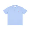 T-shirt da uomo Summer Polo Shirt Abbigliamento ammoduto in pausa e casual Amore ricamato Y2K Simple American American 12 Color Larca dimensioni