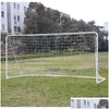 Balles Backyard Soccer Ball But Net Coton Mesh Football Sports Sangles Remplacement pour enfants Adts Gates Formation Drop Livraison Dhhwc