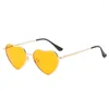 Sunglasses Metal Frame Heart Shape UV400 Protection Polarization Lens Sun Glasses Eyewear Summer Beach Eyeglasses For Women