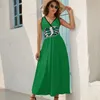 Casual jurken Saskatchewan Roughriders mouwloze jurk zomer vrouw 2024 mode