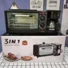 3 I 1 Breakfast Maker Roast Bread Toaster Electric Oven Kitchen Appliances 240129