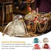 Gift Wrap 4 Pcs Birthday Bags For Presents Brocade Drawstring Jewelry Spices Pouches