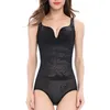 Corsetto modellante da donna Body Shaper dopo la sfilatura Intimo in pizzo Bodys Triangolo modellante Corsetti in nylon siamese