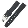 Bandas de relógio 19mm 20mm Curvo End Rubber Watchband para Tissot 1853 Le-locle PRC200 Rolex Submariner Hamilton Omega Strap impermeável