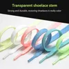 10 Pair 6 Colors Luminous Shoelaces Flat Suitable For All Shoes Fluorescent laces Party Get together Night run Unisex Shoelace 240130