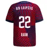 4xl 23/24 RBL Lipzges On Fire Soccer Jerseys Fan Fan Wersja Openda Sesko Xavi Poulsen Olmo Raum Baumgartner Zestawy dla dzieci Zestawy skarpet sock piłkarski koszula