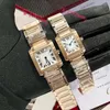 U1 Top-klass AAA Designer Luxury Gold Watch Tank Women Catier Panthere Watches Diamond For Woman Quartz Movement High Quality Montres de Ultra Thin Wristwatch